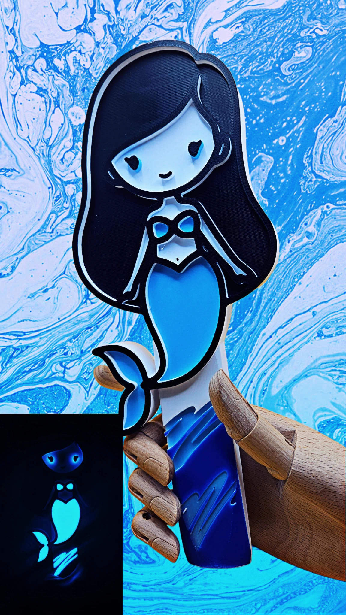 Description of mermaid paddle